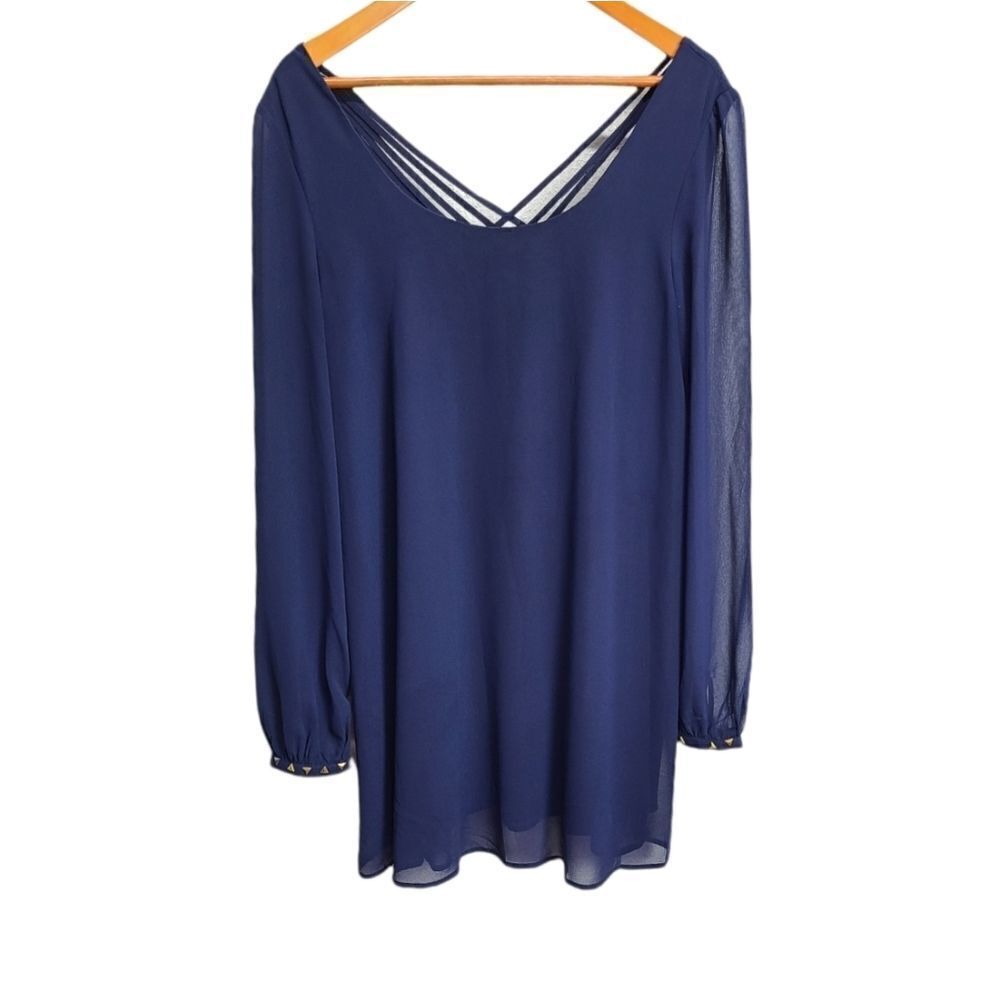 Double‎ Zero Women's Navy Blue Dress Size 16